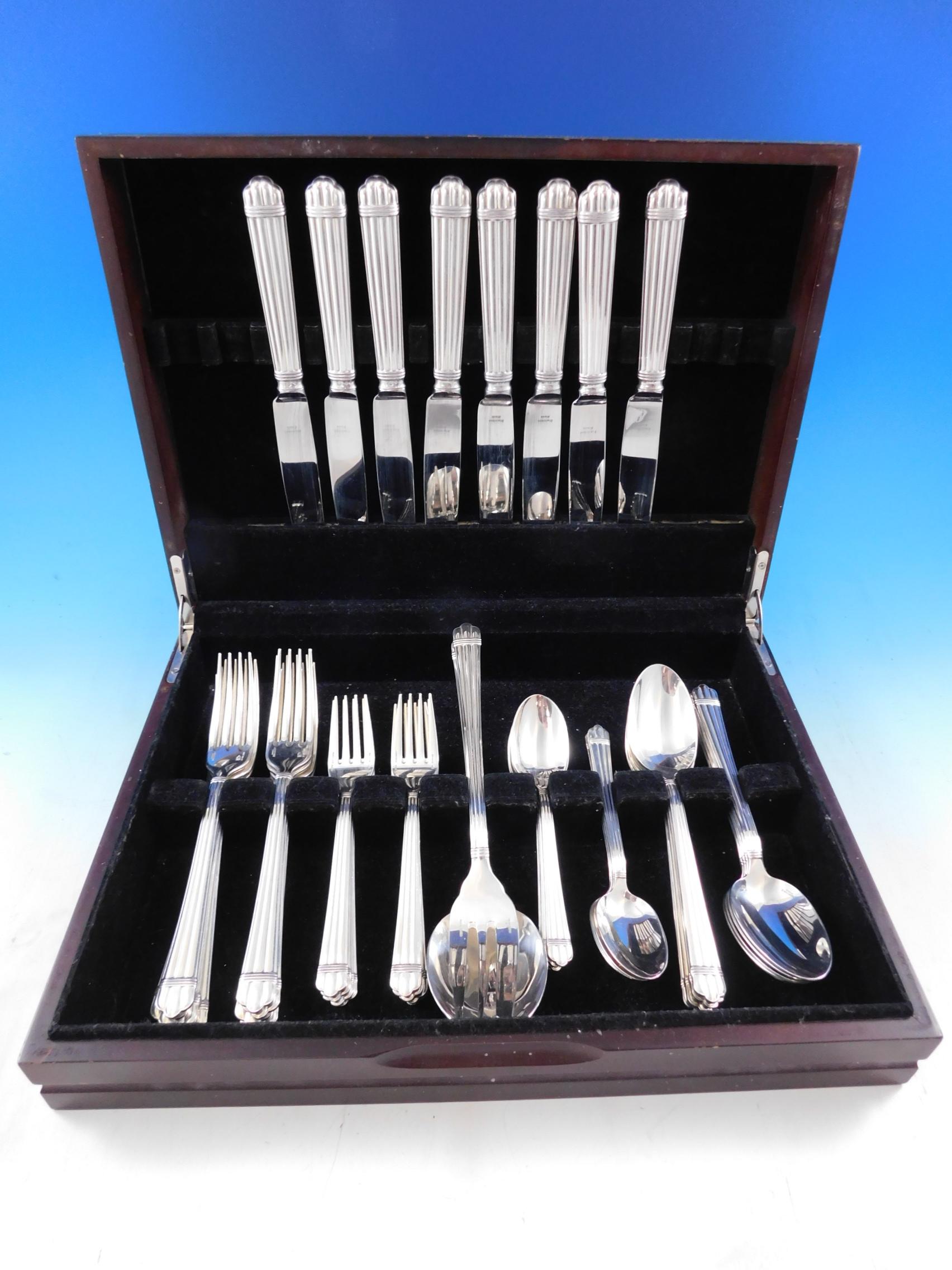 Aria by Christofle France Sterling Silver Flatware Service Set 42 Pcs