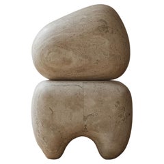 ARIA COMPOSITION III, Travertine Marble Sculpture by Rebeca Cors