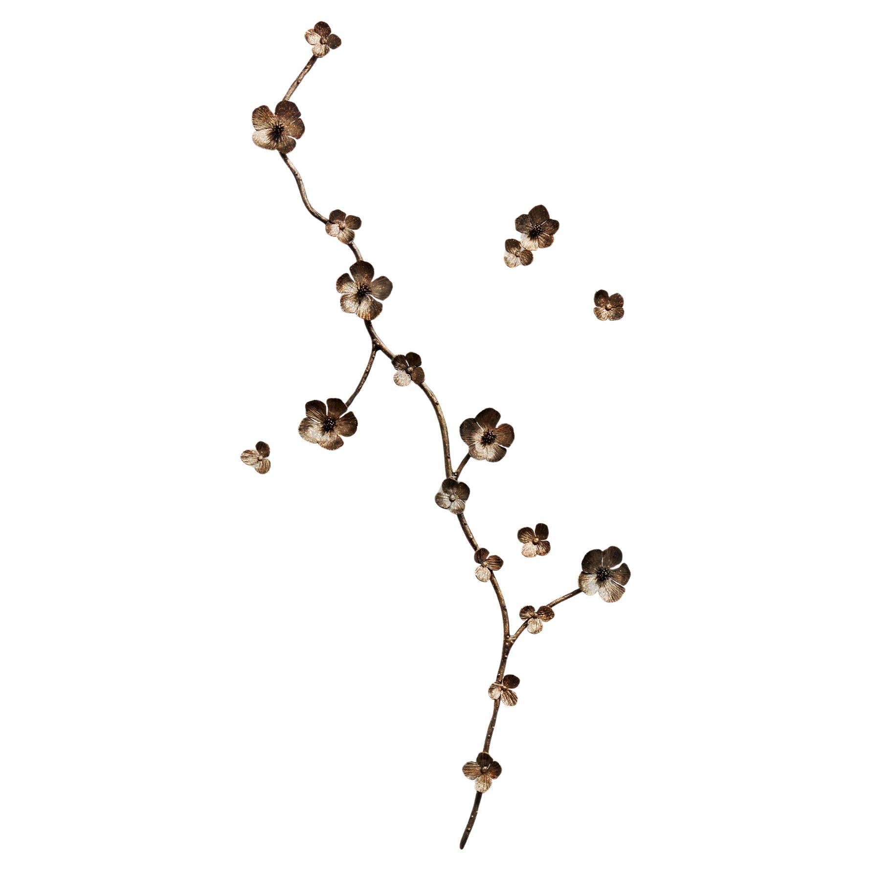 Escultura de Pared Floral Aria en Tabaco