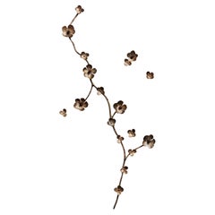 Escultura de Pared Floral Aria en Tabaco