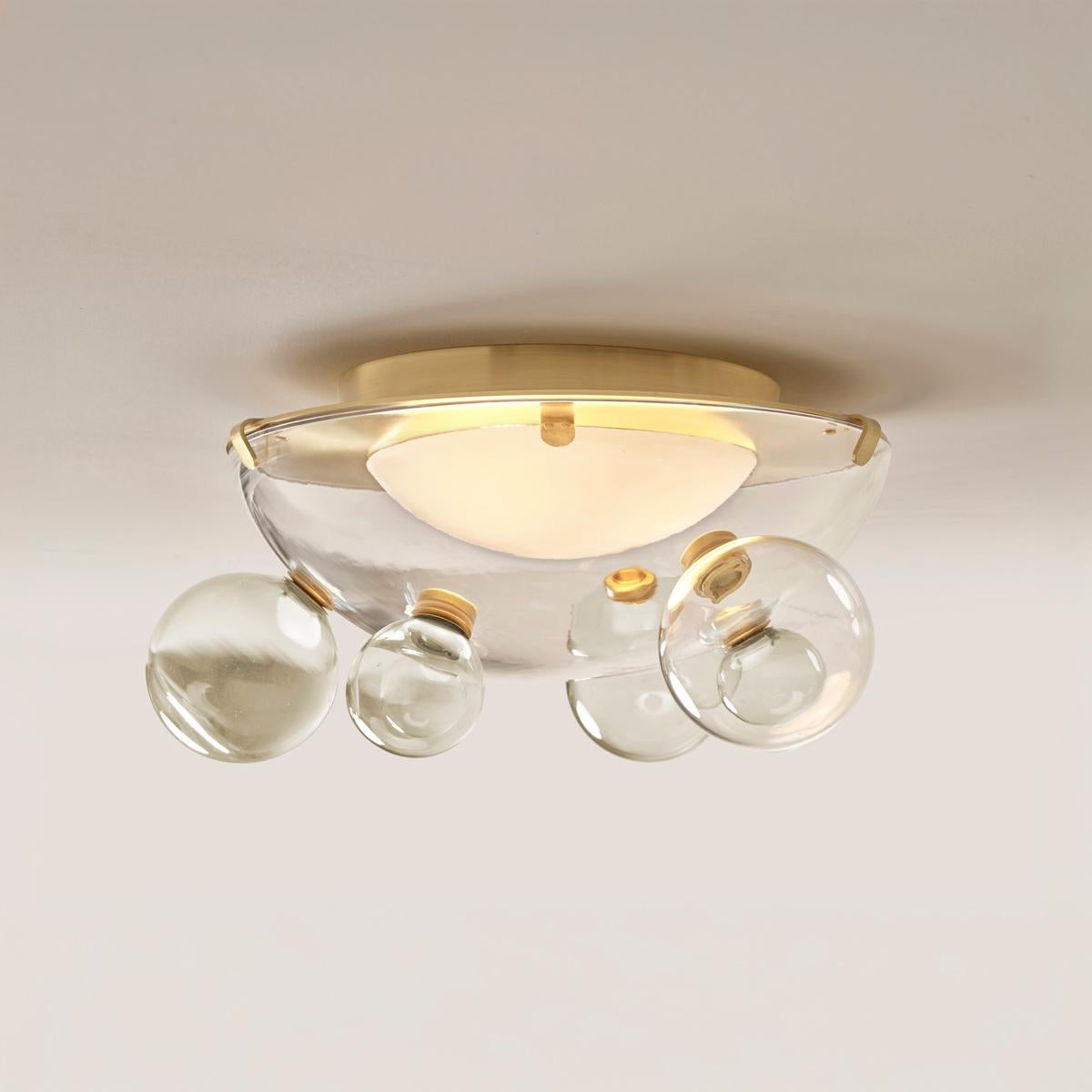 Italiano Lampada da soffitto Aria Flush Mount di Gaspare Asaro in vendita
