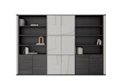 Ariadne, Black and White Library Wall Units by Ultramobili