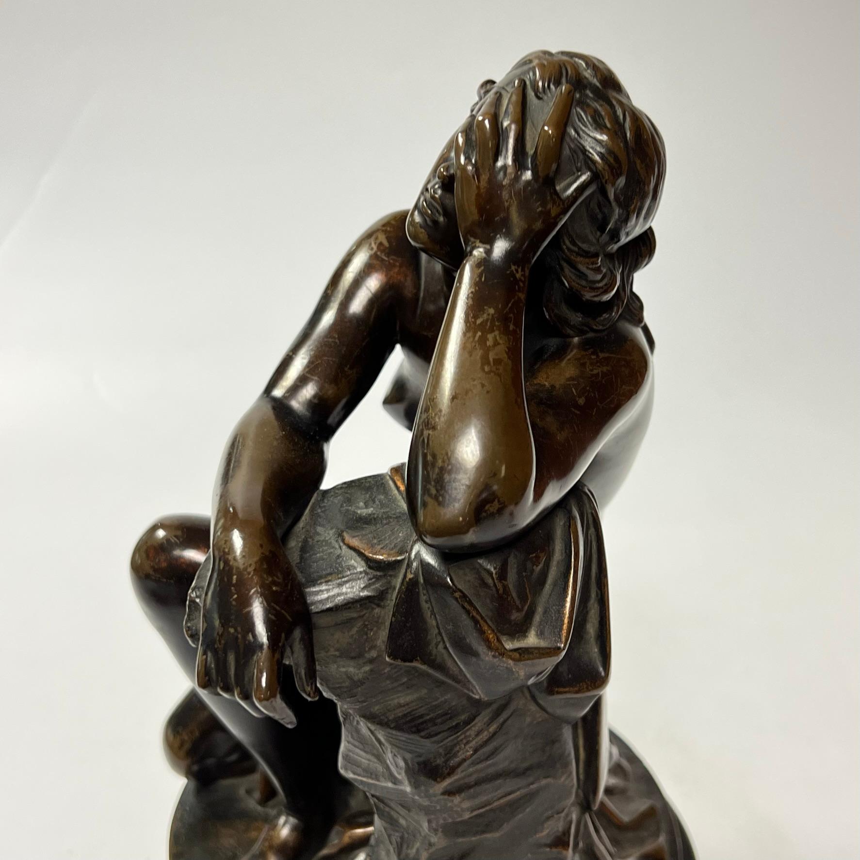 Bronzeskulptur von Ariadne Millet nach Aime Millet (1819-1891)  im Angebot 6