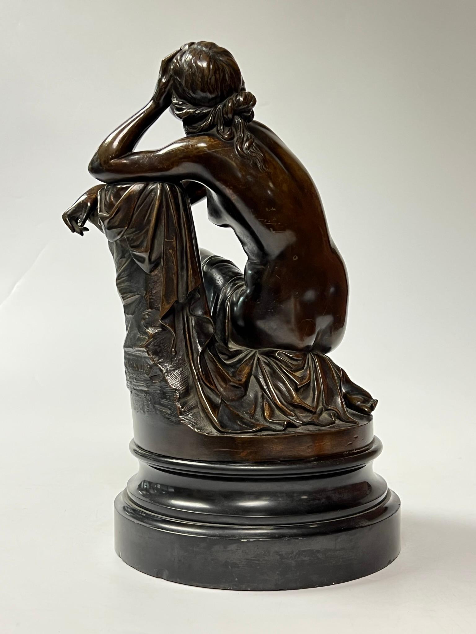 Ariadne Bronze Sculpture After Aime Millet (1819-1891)  For Sale 1