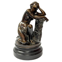 Ariadne Bronze Sculpture After Aime Millet (1819-1891)