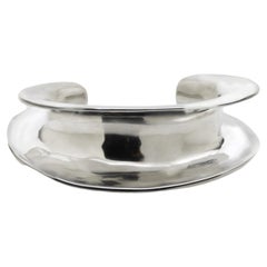 Ariana Boussard-Reifel Bast Sterling Silver Sculptural Modern Cuff Bracelet