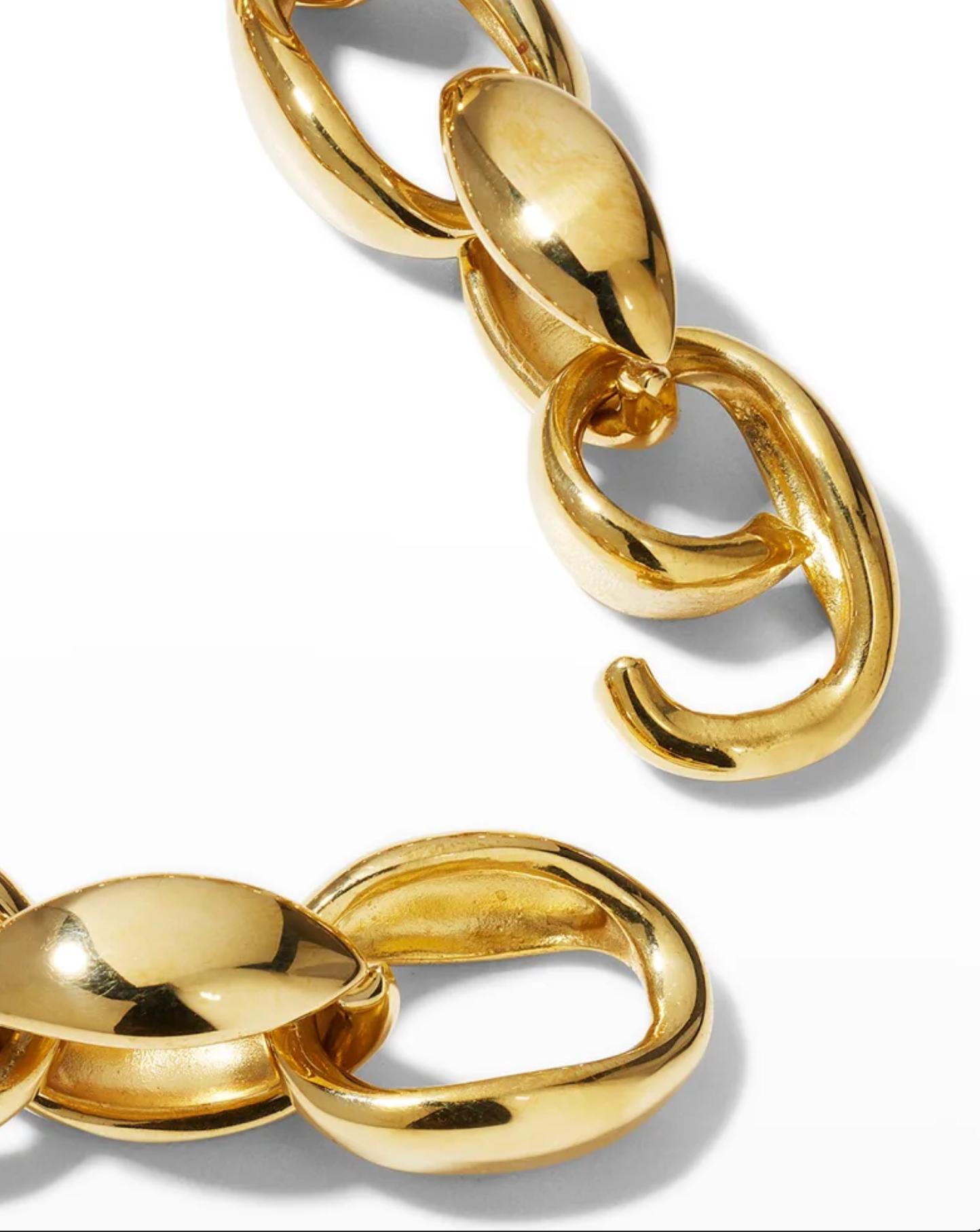 Ariana Boussard-Reifel Collier en or et bronze « Chunky Heritage » avec chaîne Neuf - En vente à New York, NY
