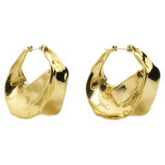 Ariana Boussard-Reifel Gold Bronze Georgia Hoop Earrings