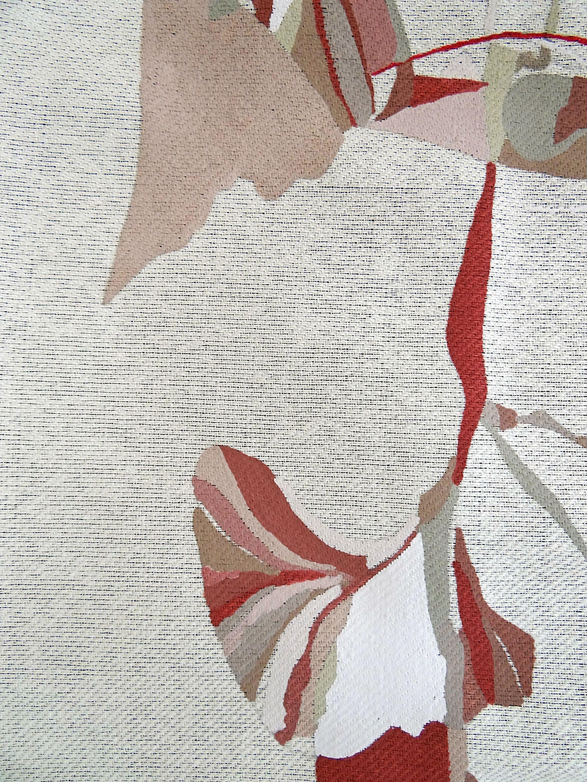 Léa, Pittura, Acrilico su carta - Painting Astratto di Ariane Fourquier
