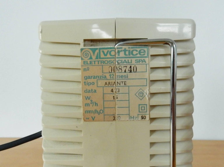 'Ariante' Table Fan by Marco Zanuso for Vortice Elettrosociali, Italy