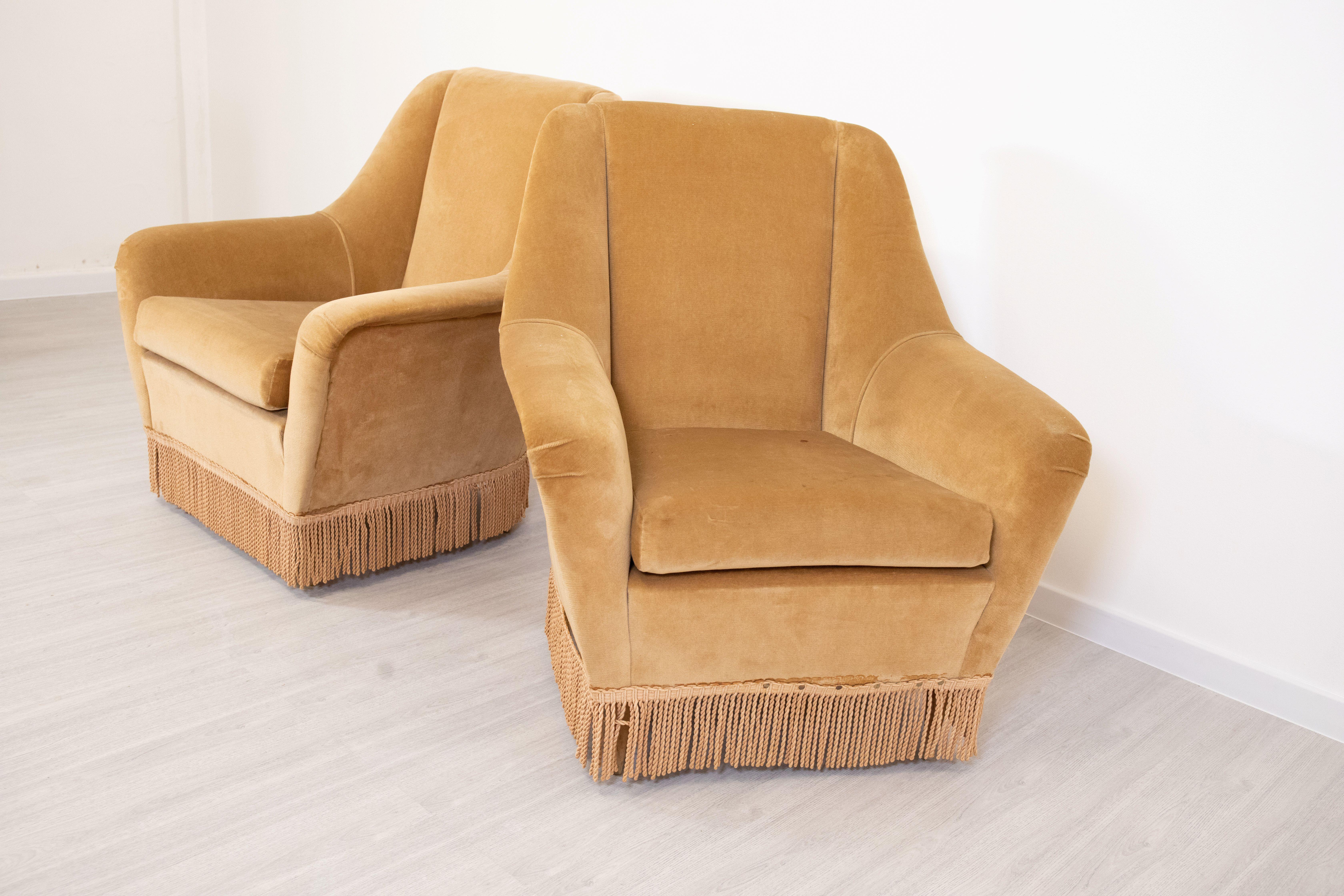 Ariberto Colombo attr  paire de fauteuils, 1960 Bon état - En vente à Palermo, PA