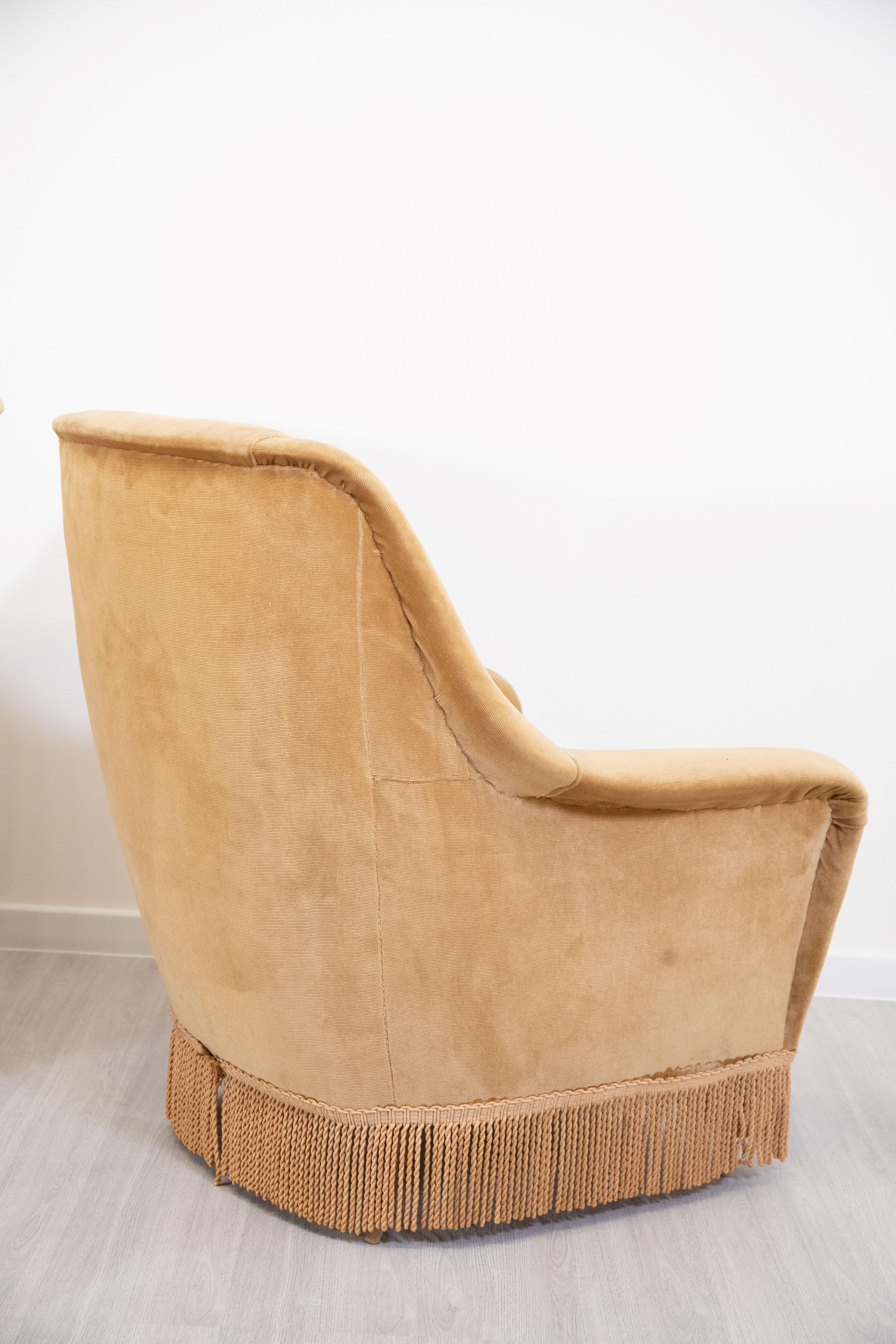 Tissu Ariberto Colombo attr  paire de fauteuils, 1960 en vente