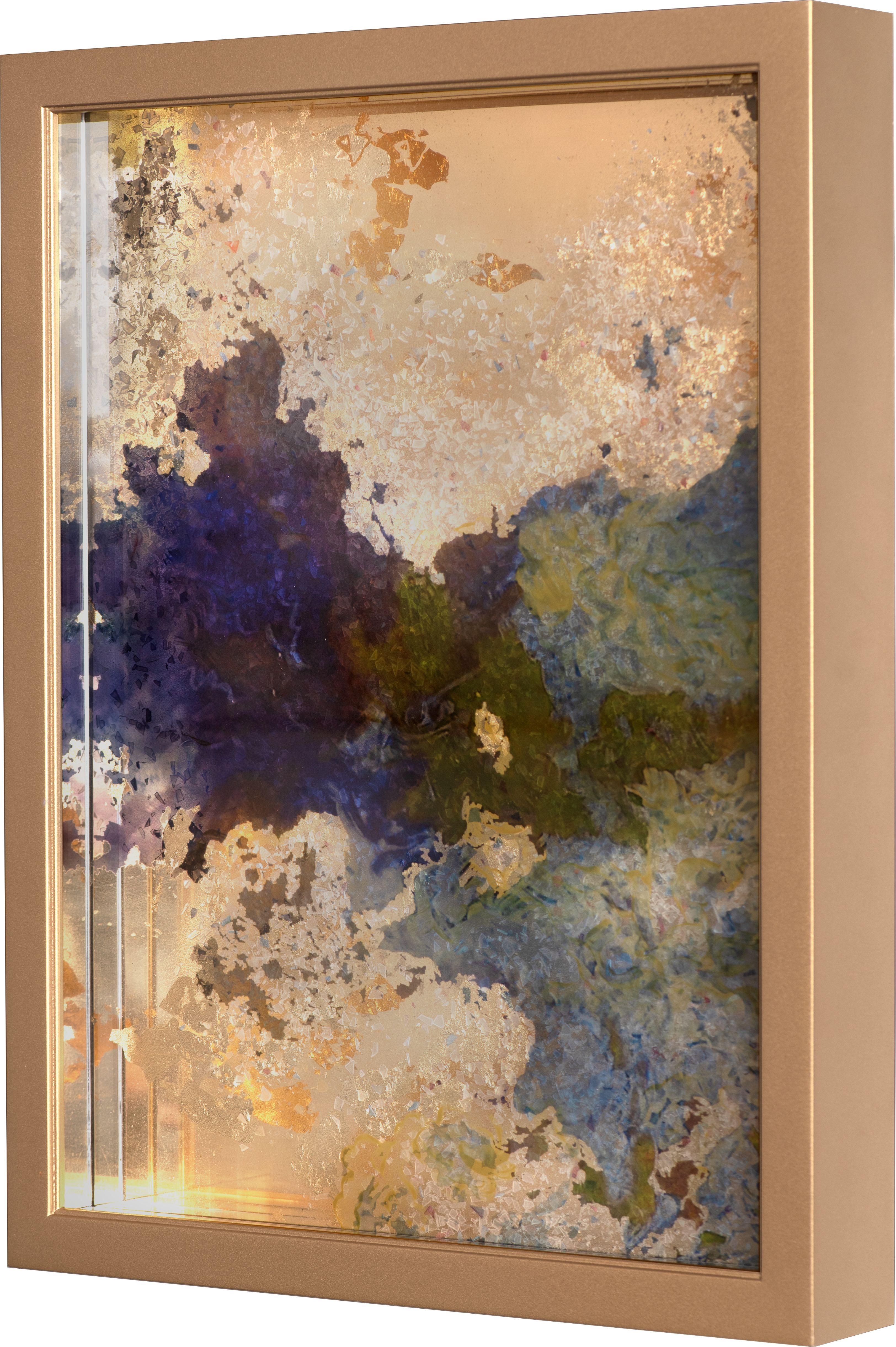 Mi mundo está lleno de posibilidades - Azul - Painting Contemporáneo de Arica Hilton