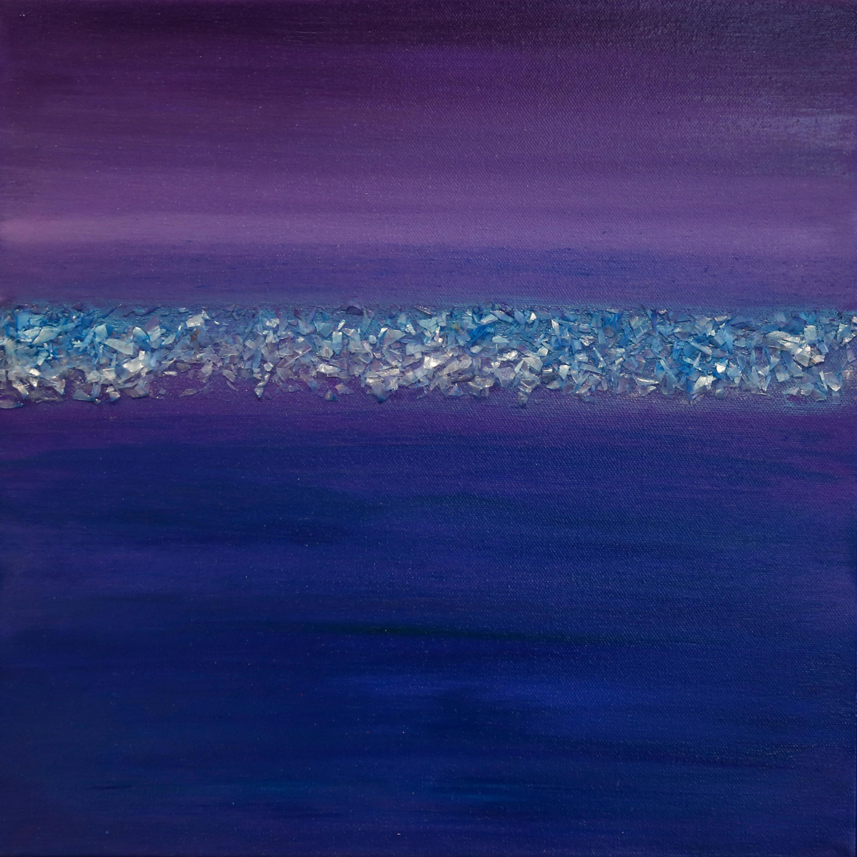 Arica Hilton Abstract Painting - COLOR OF SOUND - VIOLET