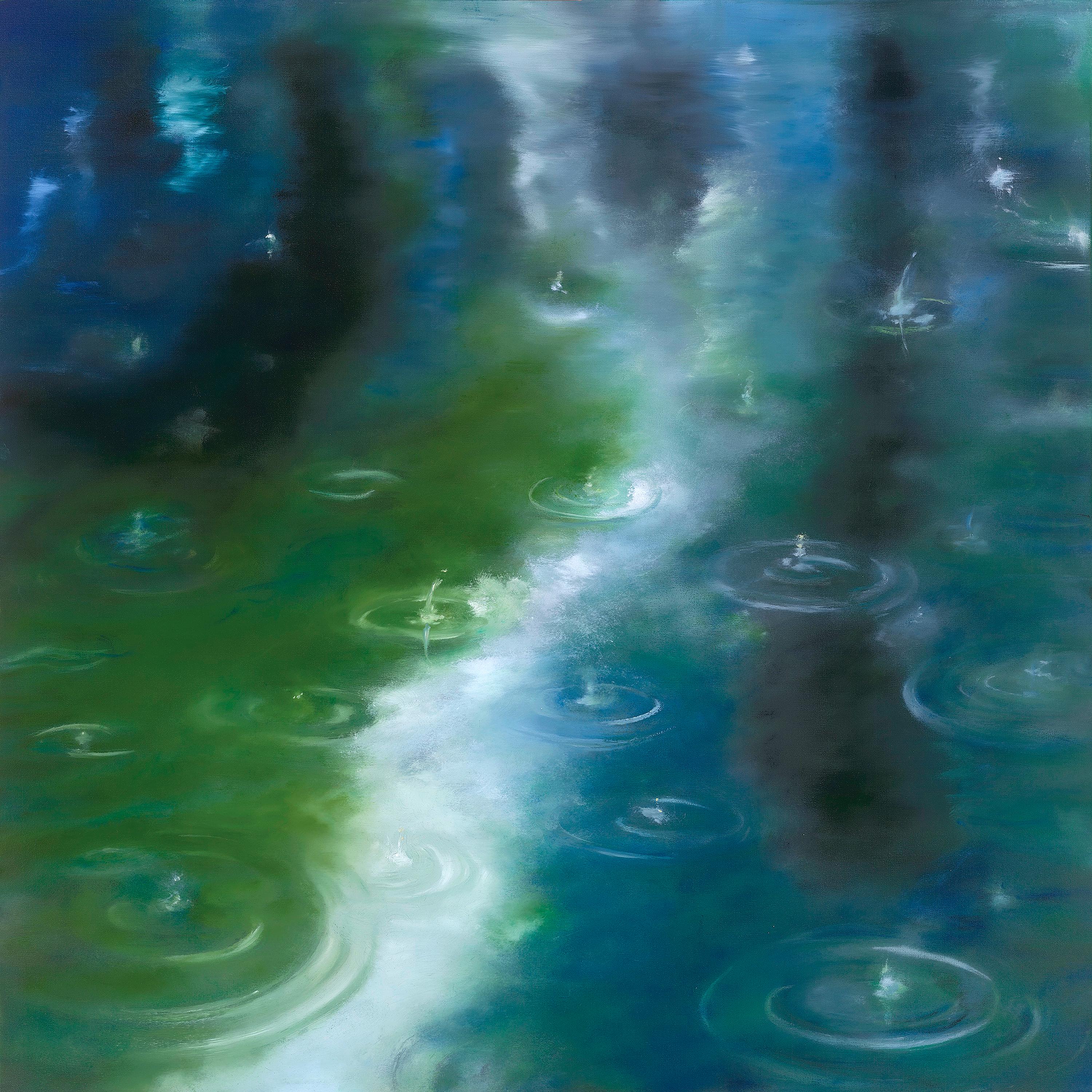 Arica Hilton Abstract Painting - One Day Like Rain