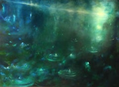One Day Like Rain - Abstraktes Blau