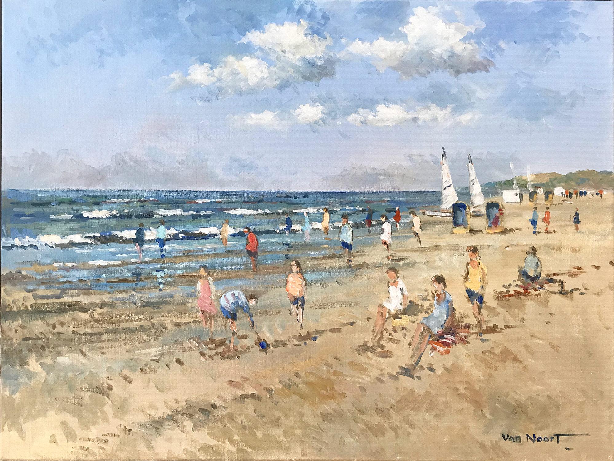 beach scene painting