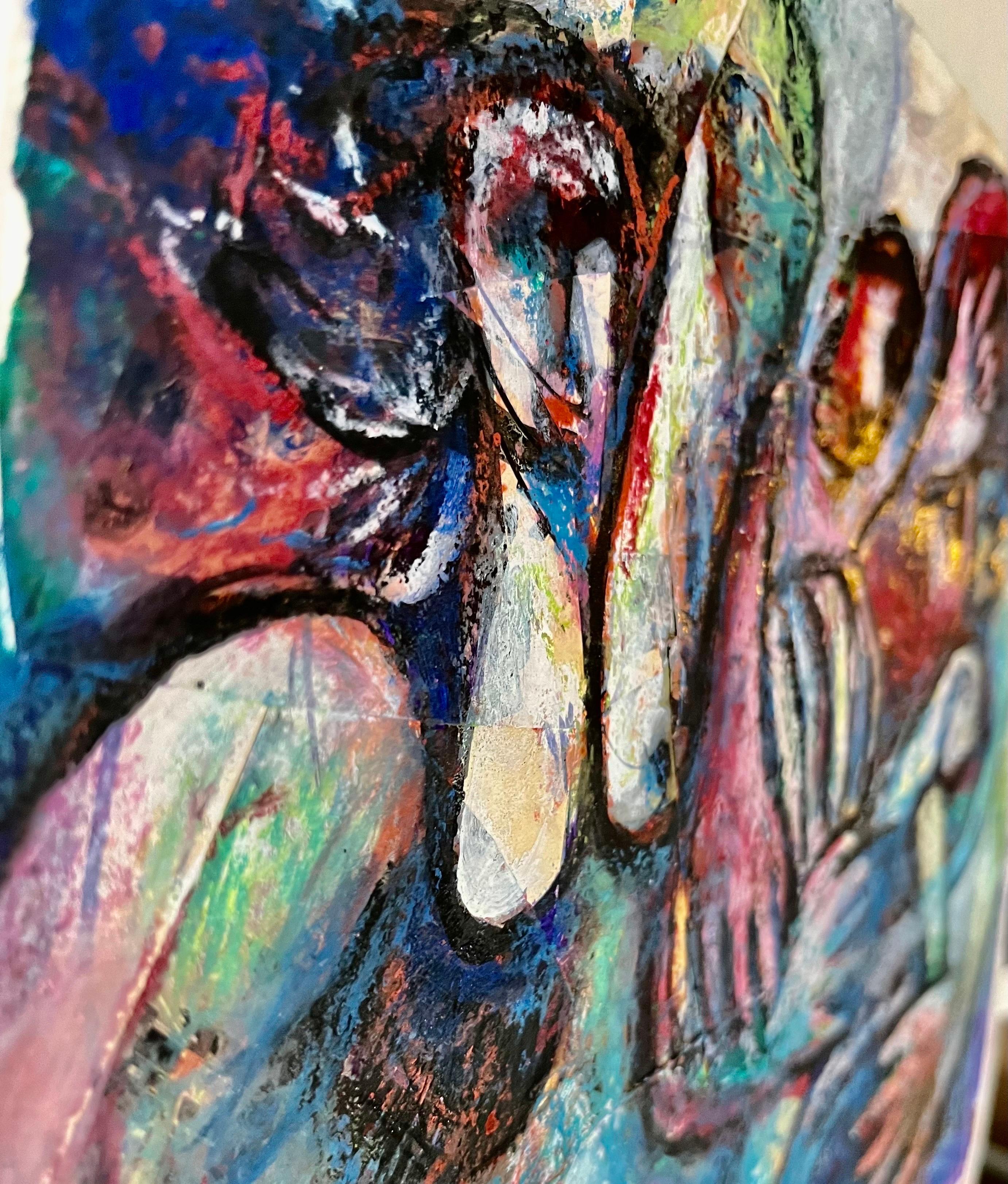 Judaica israelí Pintura original, 