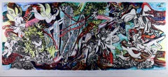Arie Dubi Under the Wing of God Signed Contemporary Judaica Lithograph AP Framed