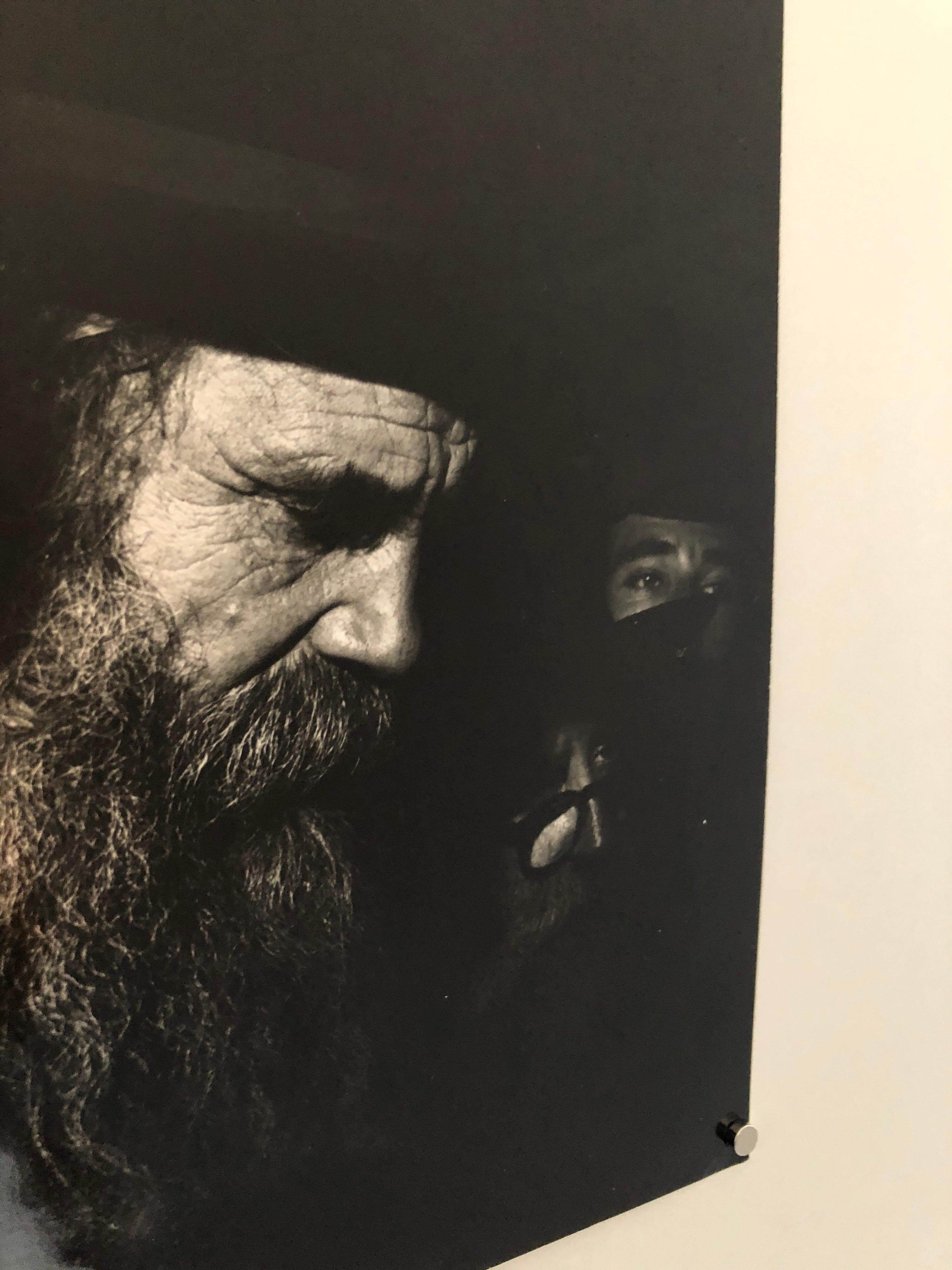 Vintage Original Jewish Habad Hassidic Photo. I believe this was taken at 770 Eastern Parkway the headquarters of the Chabad Lubavitch Chassidic group and the Lubavitcher Rebbe. It depicts Rabbis either at prayer or at a farbrengen. It was taken by