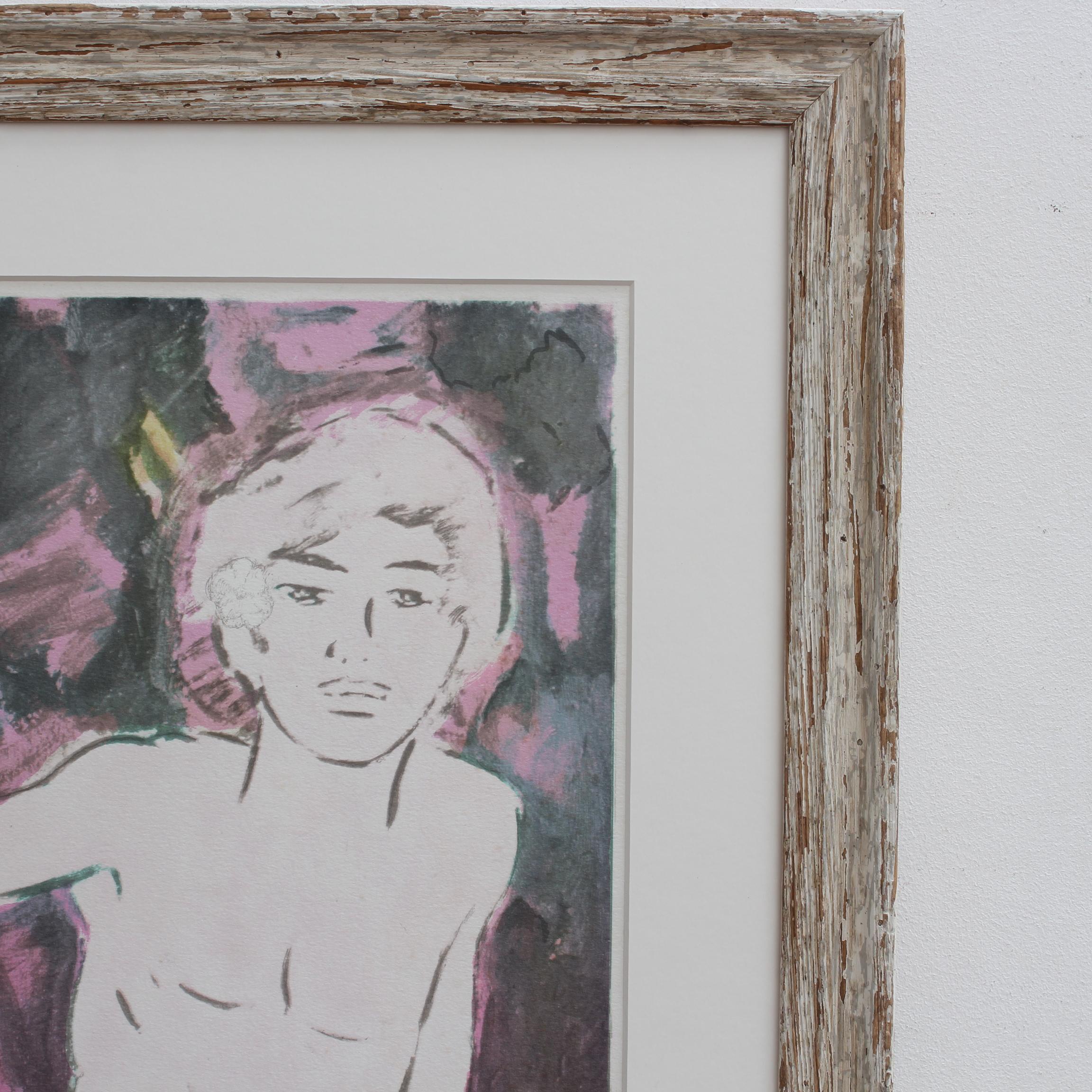 'Balinese Boy' by Arie Smit - Original Signed Lithograph (circa 1980s) 75/99 For Sale 6