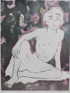 Retro 'Balinese Boy' by Arie Smit - Original Signed Lithograph (circa 1980s) 75/99