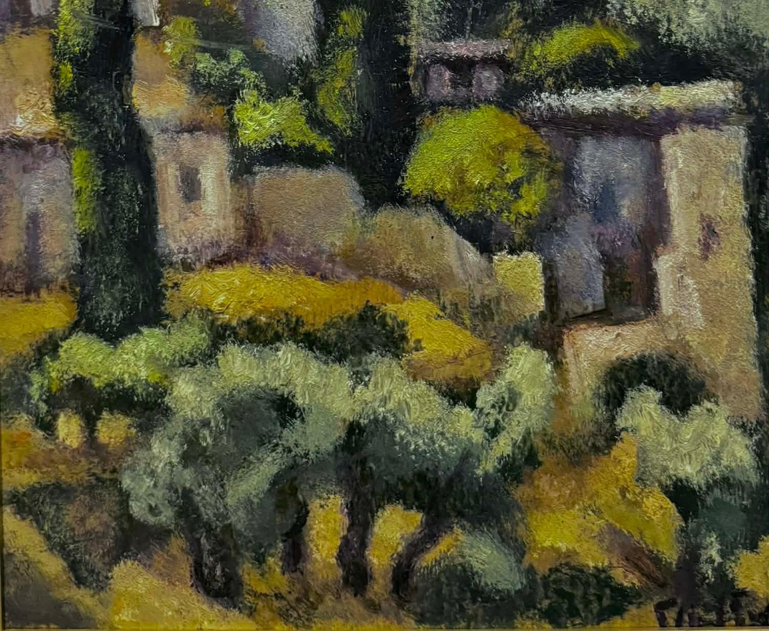 Berghang in Galiläa (Schwarz), Landscape Painting, von Arieh Allweil