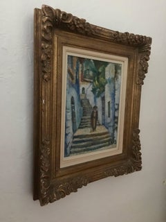 Rabino en Jerusalén, Óleo Modernista Austriaco Israelí Museo de Tel Aviv