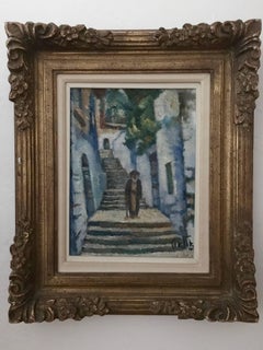 Rabbi in Jerusalem, Oil Painting Austrian Israeli Modernist Tel Aviv Museum