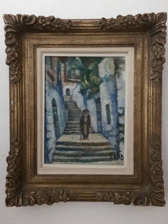 Arieh Allweil - Rabbi Jerusalem Oil Painting Austrian Israeli Modernist Tel Aviv Museum Alweil Rabbi Jerusalem Oil Painting Austrian Israeli Modernist Tel Aviv Museum Alweil