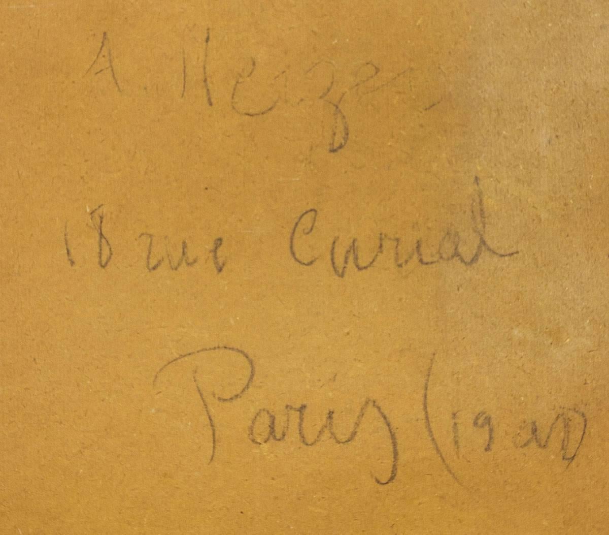 Carnavale, Avant Garde Carricature Plaque, Paris (Braun), Figurative Sculpture, von Arieh Merzer