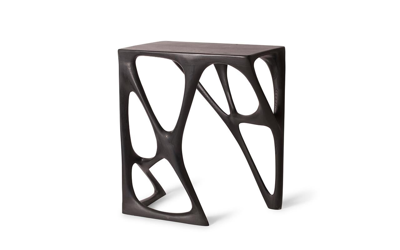 Ariel Modern Bar Table in Ebony Stain on Solid Wood In New Condition For Sale In Los Angeles, CA