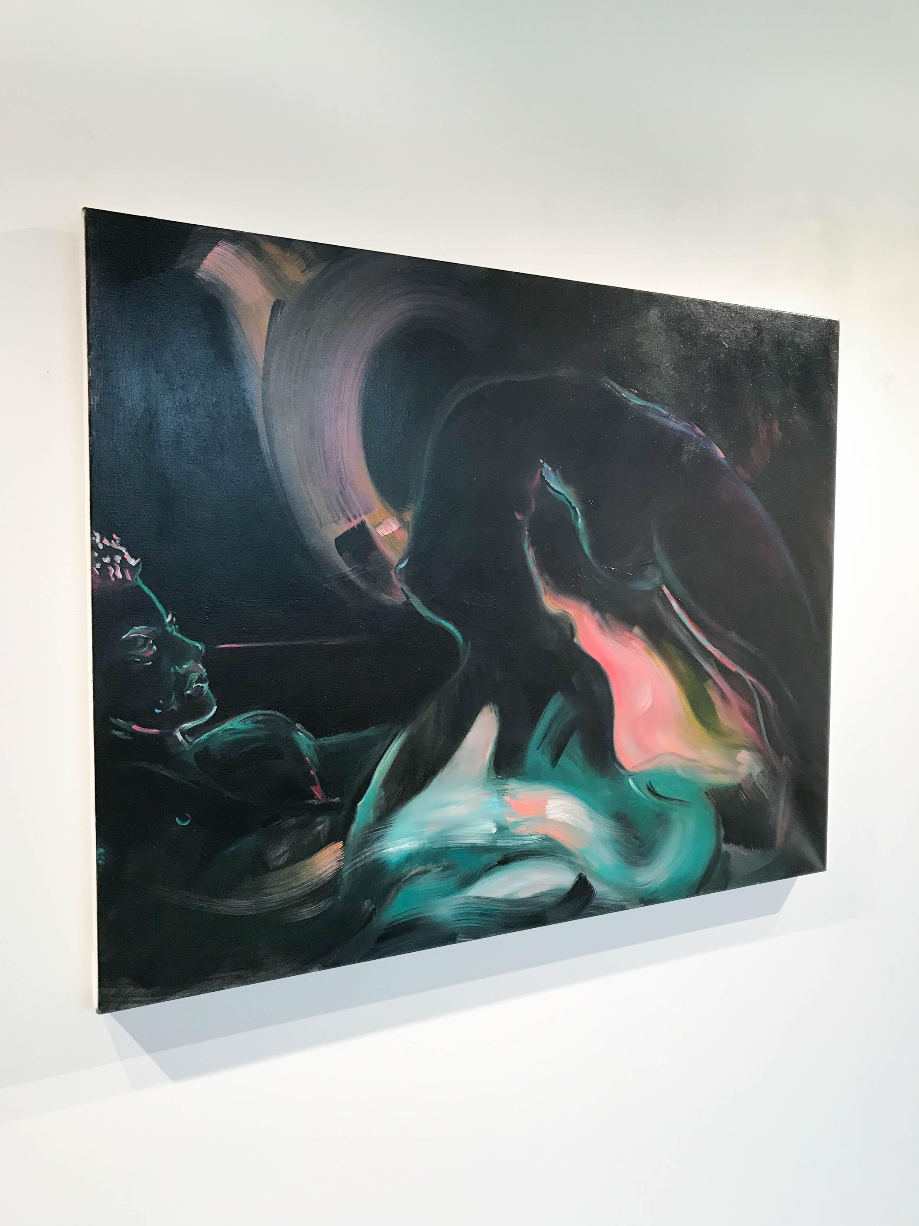 Glow - Contemporary Painting by Ariel Basson Freiberg
