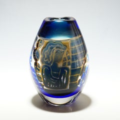 Vaso Ariel 'Gondoliere' di Edvin Oehrstroem per Orrefors, Svezia, 1962