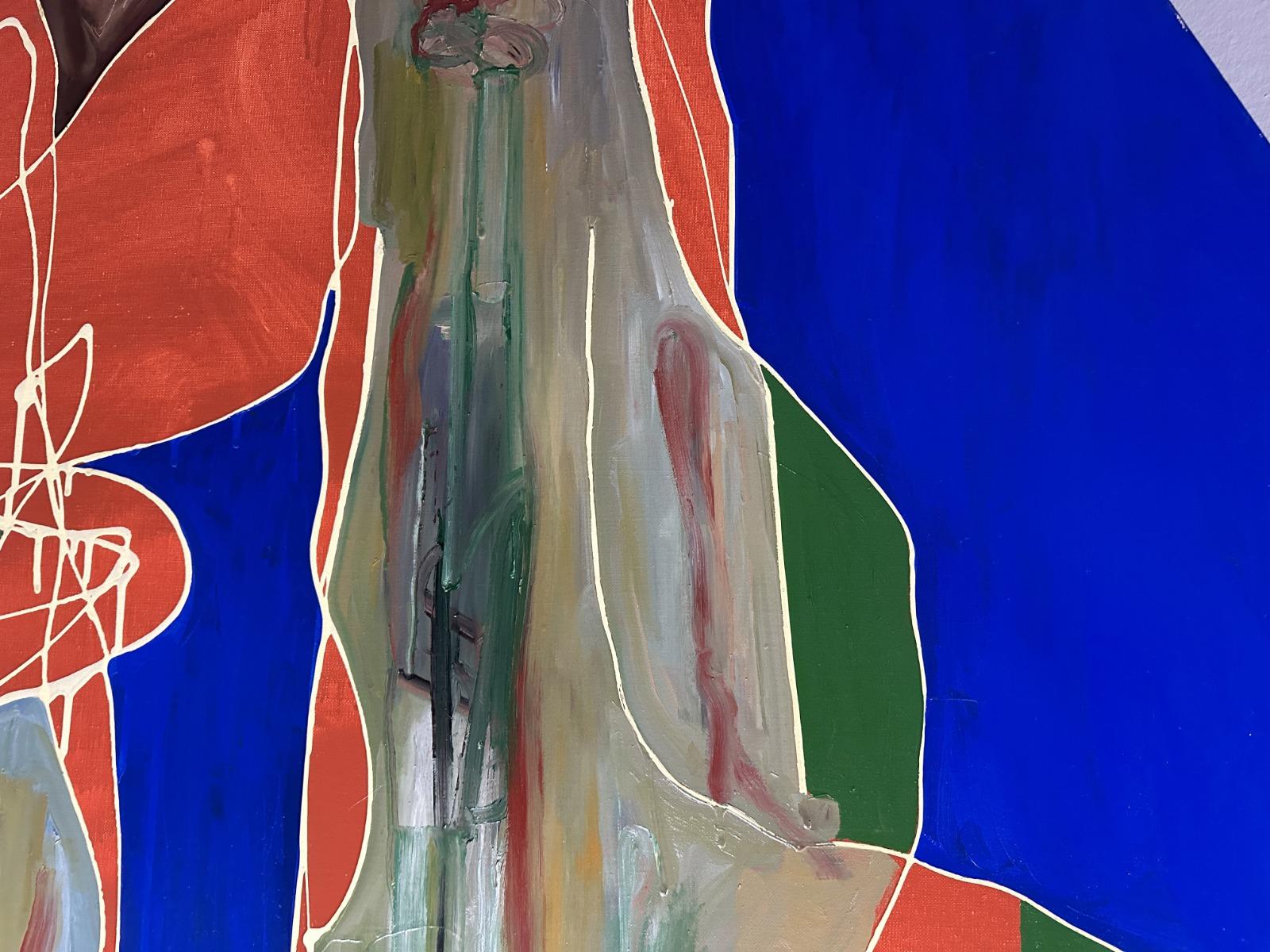 Hortus Conclusus - Beige Abstract Painting by Ariel Soulé