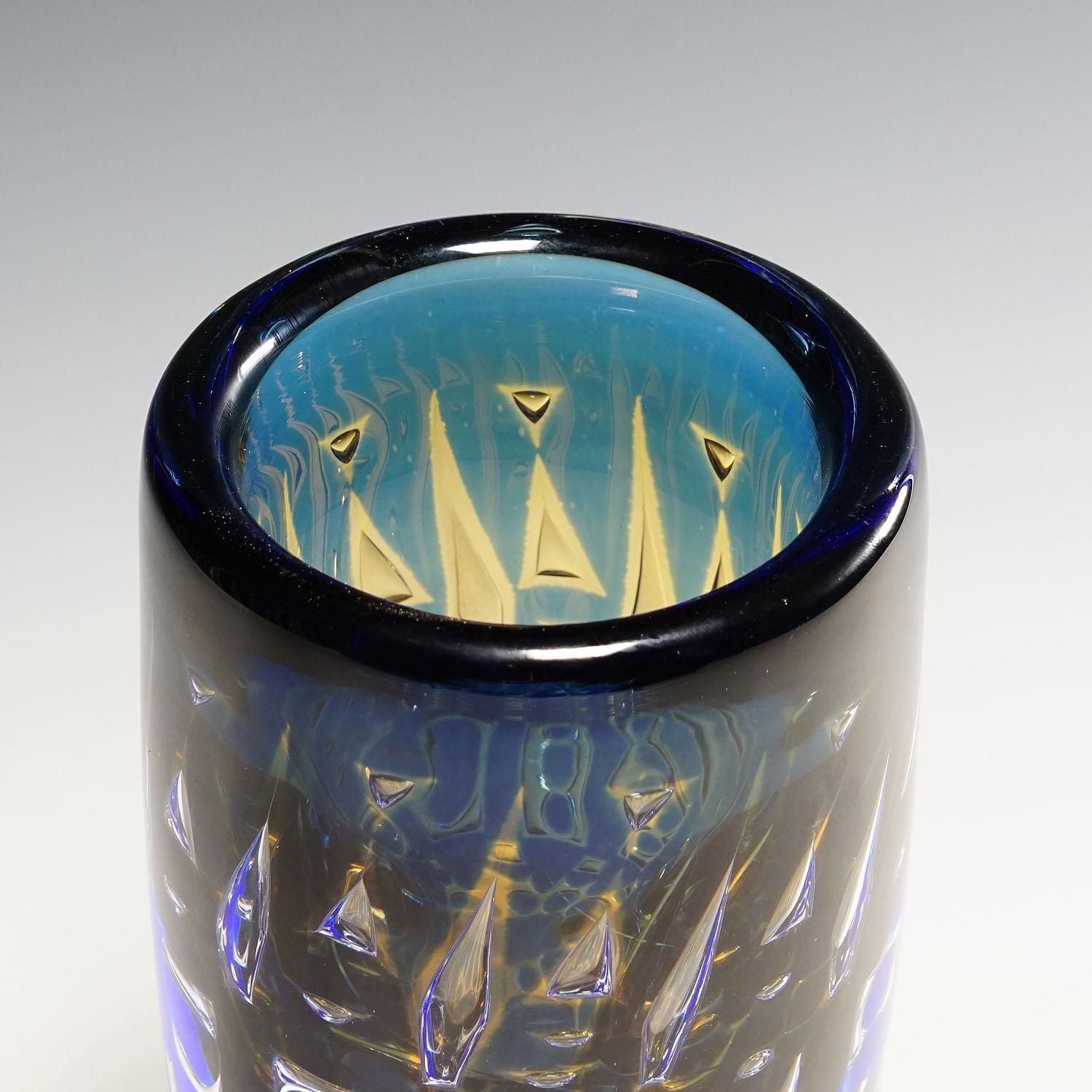 Ariel Vase by Lundin for Orrefors, Sweden For Sale at 1stDibs