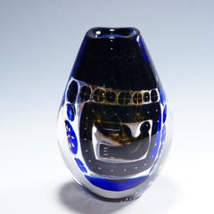 Ariel Vase 'Girl and the Dove' by Edvin Oehrstroem for Orrefors, Sweden