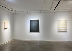 Arielle Zamora "in the sand at dawn" acrylic and joint compound on panel