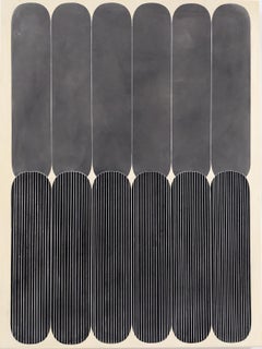 Arielle Zamora - « Six et six » acryliques et colonnes jointes sur panneau