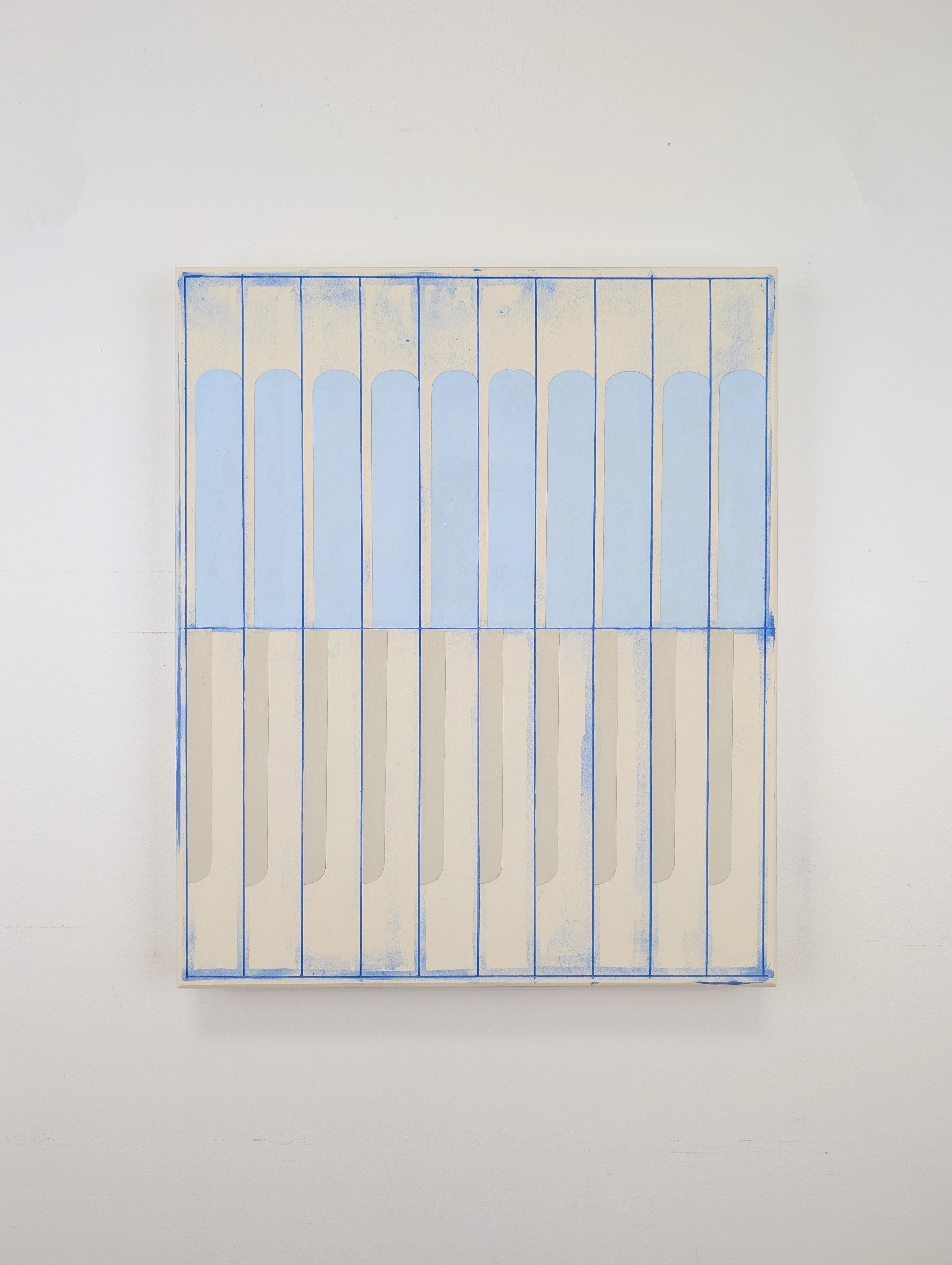 „Interlude I“ 2025, Öl, Acryl, Verbindungsmittel, Kaltwachs auf Tafel – Painting von Arielle Zamora