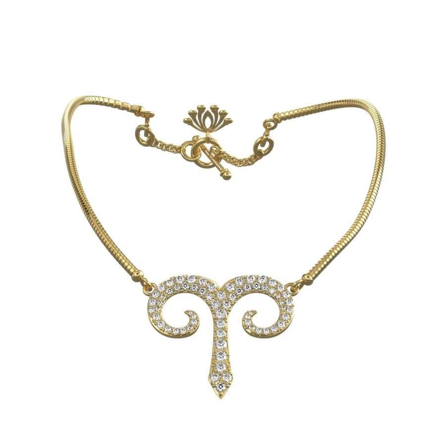 Donna Collana zodiacale staccabile Twin Elegance Aries 3 in 1 in vendita