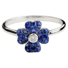 Aries Calm Sapphire Flower Ring