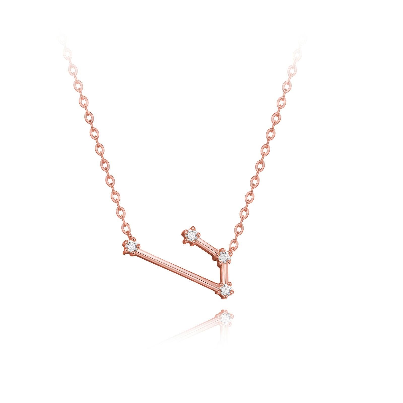 You are unique and your zodiac tells part of your story.  How your zodiac is displayed in the beautiful nighttime sky is what we want you to carry with you always. This arias constellation necklace shares a part of your personality with us all  .925