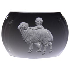 Aries Glass Block Zodiac Signs Panoramic Optical Glass