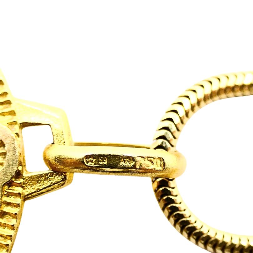 Pendentif Aris Or 18k Bijoux Zodiac 14k Collier en vente 3