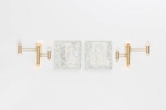 Aries III.I Wall Sconce with Faceted Glass and LED lights