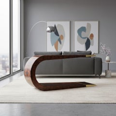 Aries Skulpturale Konsole aus Wurzelholz mit Messingenden von ST2 Furniture 2 verfügbar