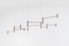 Aries XI.II Chandelier with Faceted Glass and LED lights