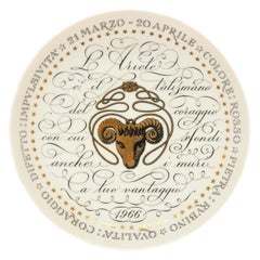 Aries, Zodiac Plate Series by Piero Fornasetti, 1966