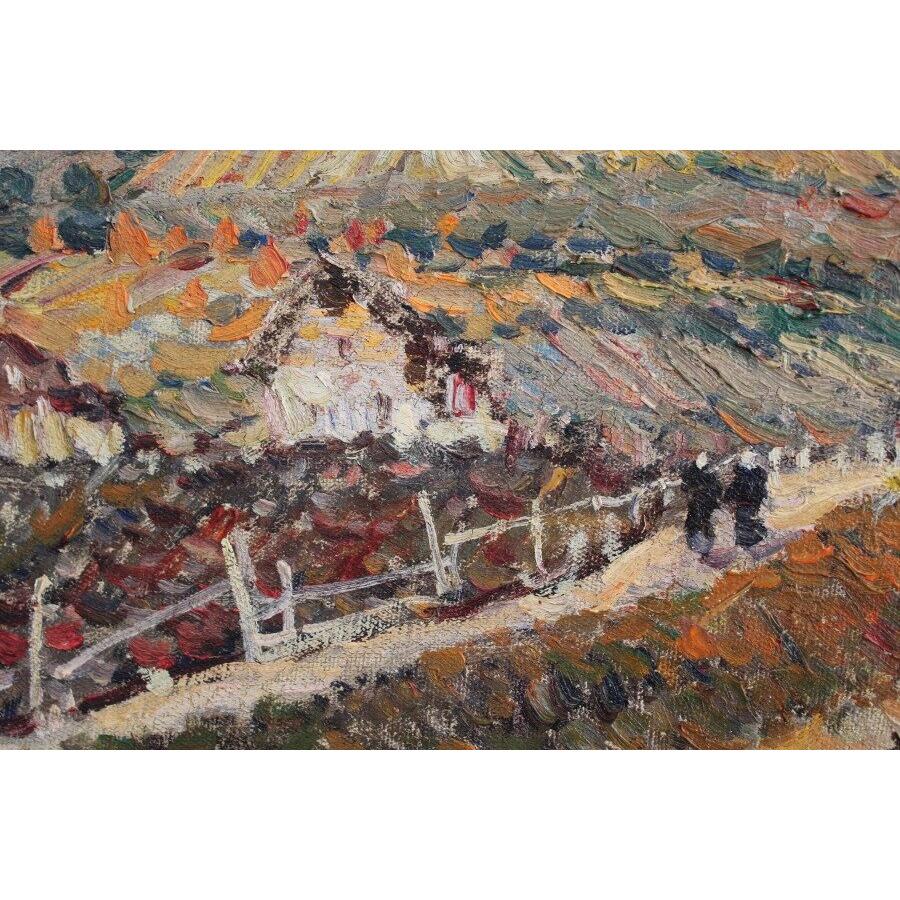 Herbst. Öl auf Leinwand, 64x99 cm, Öl im Angebot 2